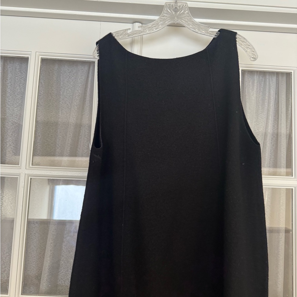 COS Black Boiled Wool Sleeveless Mini Dress - Picture 14 of 14